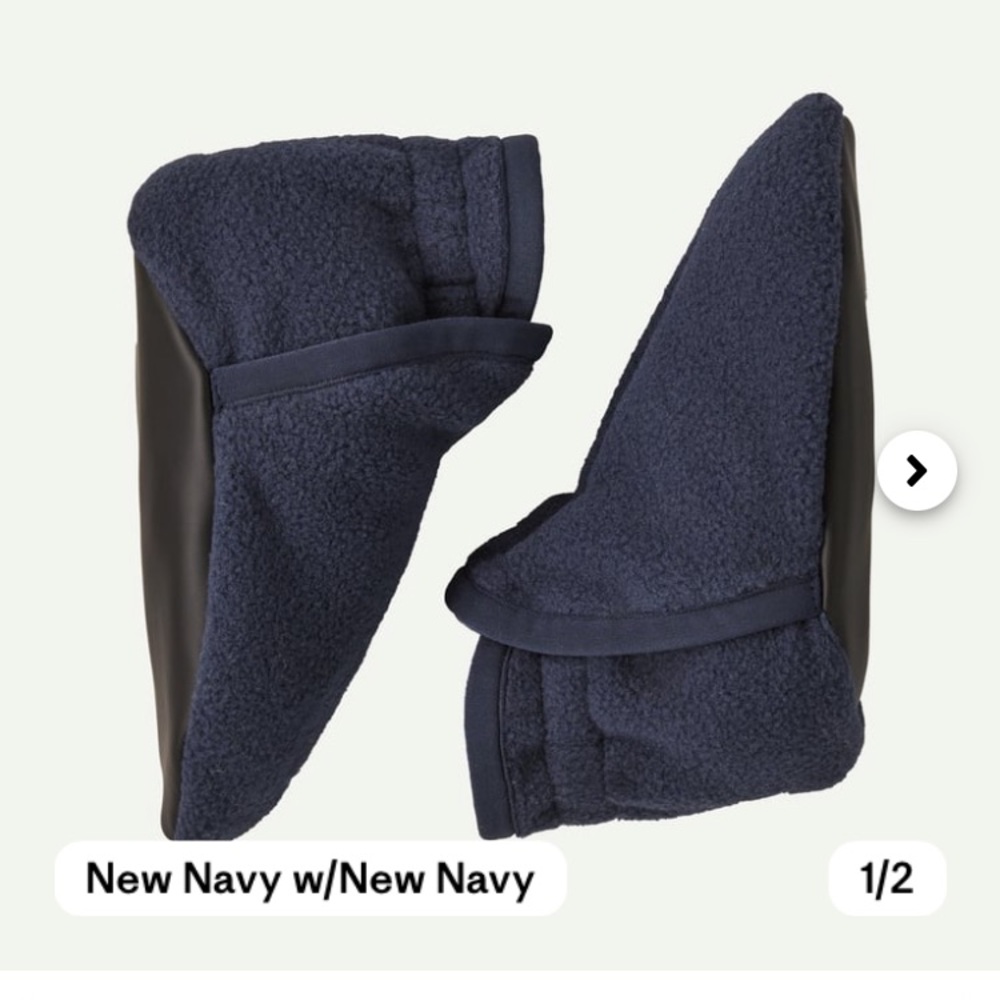 Patagonia Baby Synchilla™ Fleece Booties - Navy, 2T-5T